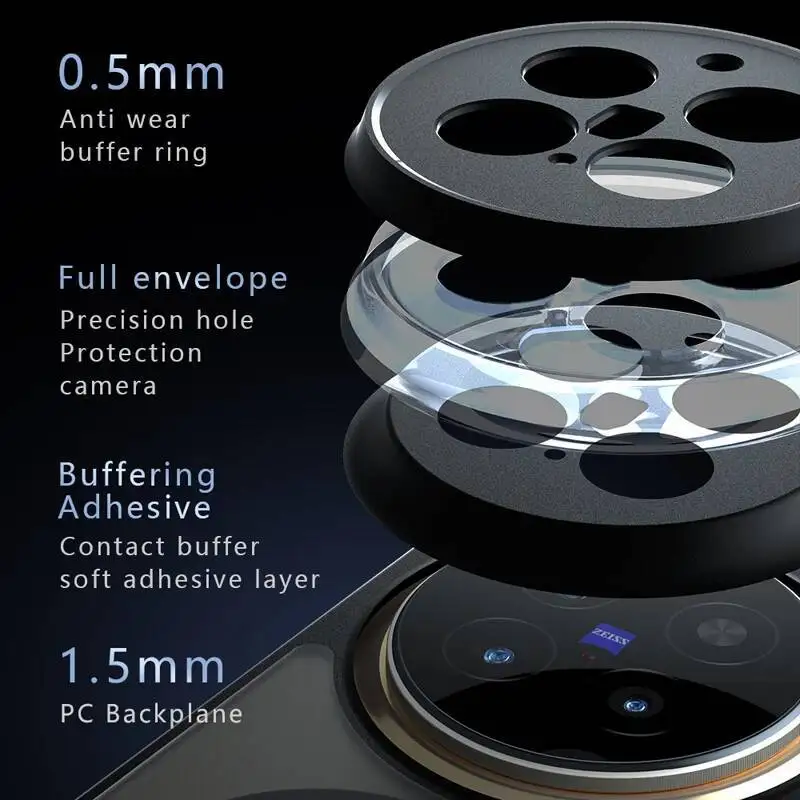 Para vivo x300 pro funda nueva color elegante funda trasera de PC magnética agradable para la piel para Vivo X300Pro parachoques a prueba de golpes Fudna - imagen 3