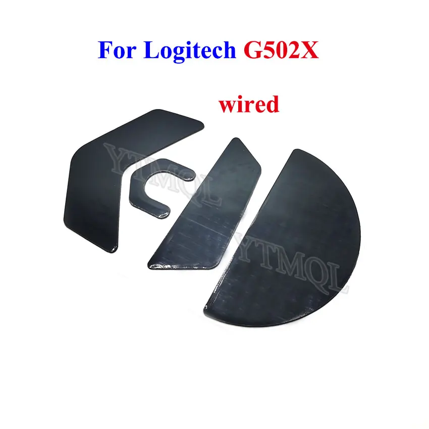Juego de almohadillas de patines para Logitech G502X, ratón inalámbrico con cable, Blanco, Negro, pegatina antideslizante, Conector de repuesto, 1 Juego - imagen 3
