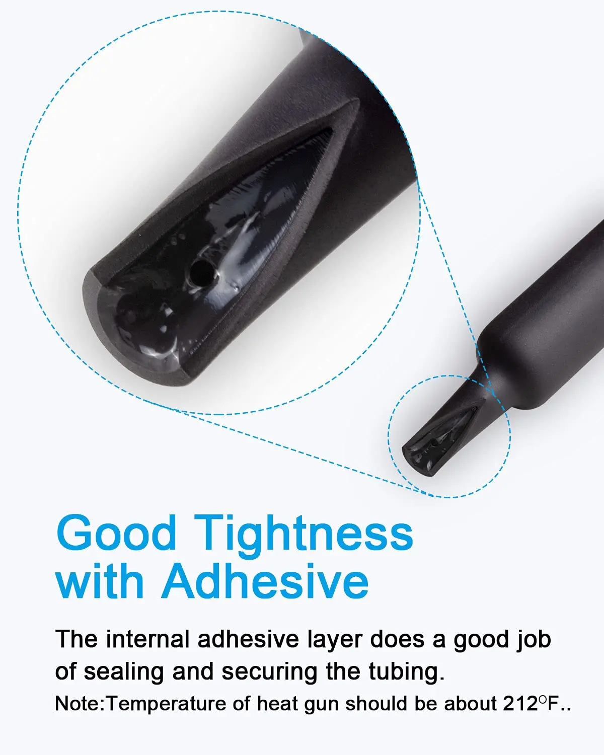 Kit de tubos termorretráctiles de 270 piezas - Forro adhesivo con relación 3:1, envoltura retráctil de grado marino - Tubo termorretráctil industrial automotriz - imagen 3