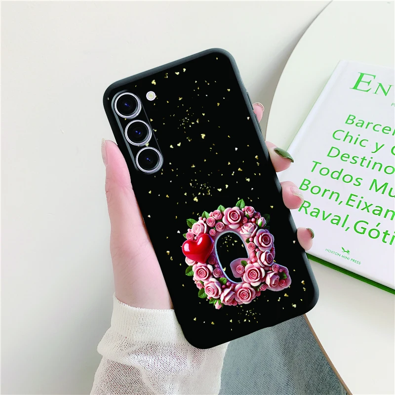 Funda de teléfono para Samsung Galaxy S26 Plus S26 Ultra, funda con letras artísticas rosas para mujer, corazón, amor, Día de San Valentín, Samsung s26 - imagen 5