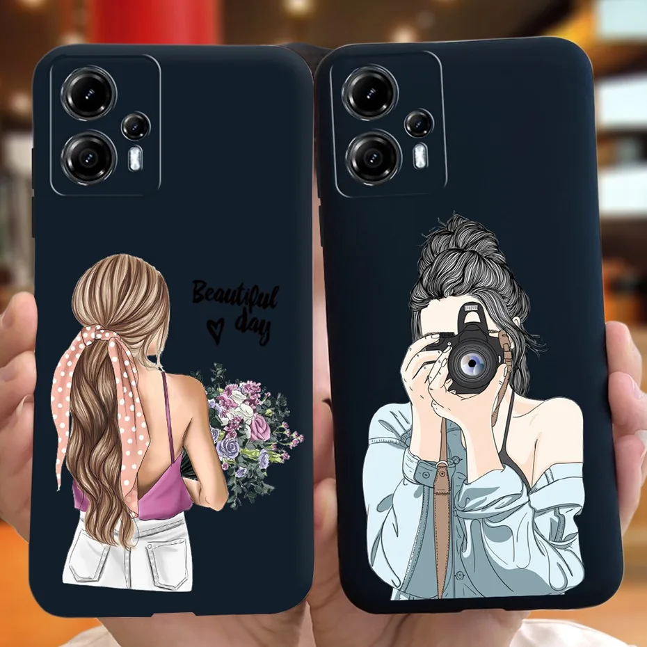 Funda de teléfono de silicona suave para Motorola Moto G13 G23 2023, fundas con diseño de margaritas y girasoles para MOTO G23 4G MotoG13 - imagen 3