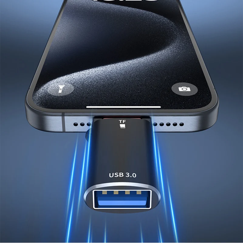 Convertidor tipo C a USB, adaptador OTG para teléfono móvil, USB 3,0, lector de tarjetas Micro SD TF, visor, Dongle de transferencia de datos, extensor de memoria para tableta - imagen 2