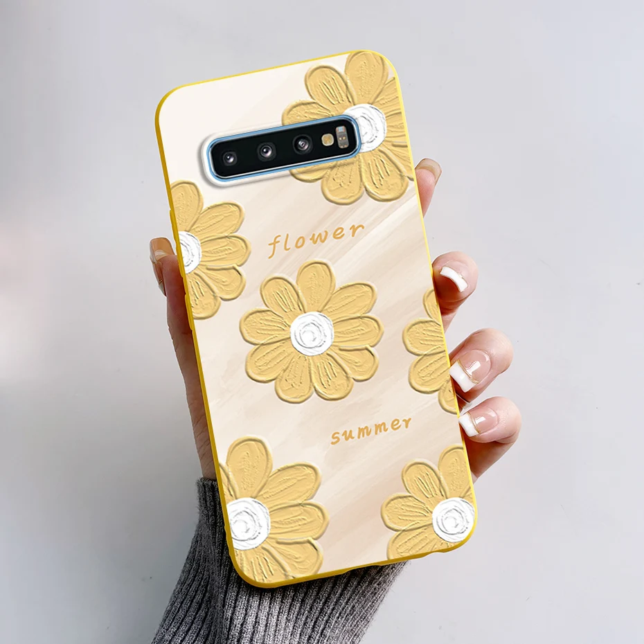 Funda para Samsung Galaxy S10 S 10 Plus S10E Funda de teléfono lindo conejo Panda pintado suave TPU Coque para Samsung S10 S10 + S10E Funda - imagen 2