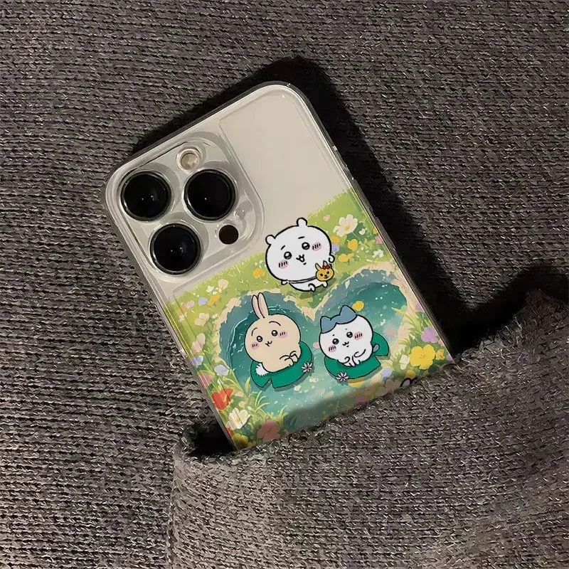 Funda de teléfono bonita con dibujos de Chiikawa para IPhone 16e 16 15 14 13 12 11 Pro Max 15 16 Plus 13 12 Mini 7 8 SE 4, funda moderna - imagen 5