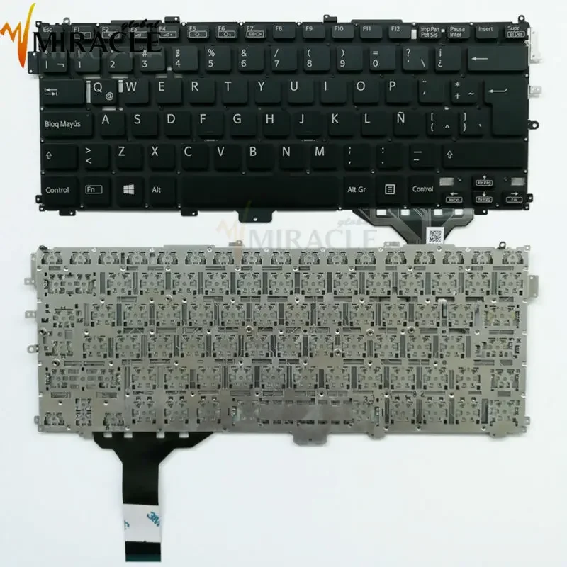 Teclado Español Latino para Sony VAIO Pro13, SVP13, SVP13A, SVP132A, SVP132, SVP132A1CT, SVP132, SVP132A16L, Notebook 9z. N9qbf 01E