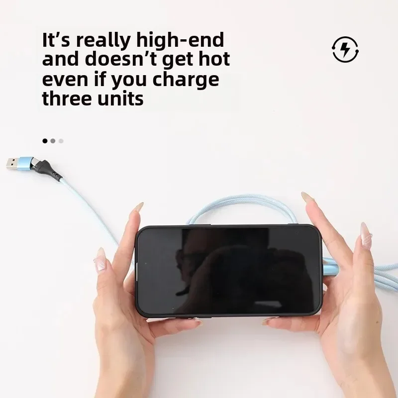 Cable de carga rápida 3 en 2, Cable con puerto USB múltiple tipo C, Micro cargador, Cable de teléfono móvil para iPhone 14 13 12 Huawei Samsung Xiaomi - imagen 3