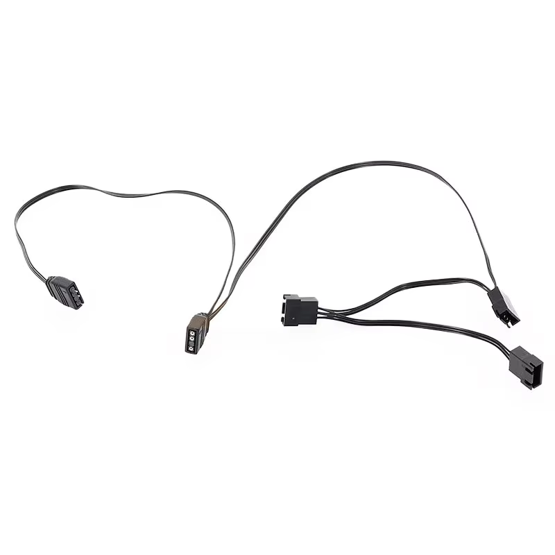 NZXT Aer2 ventilador RGB 1 a 3 Cable adaptador de luz 5v 3 pines placa base Cables de sincronización ARGB