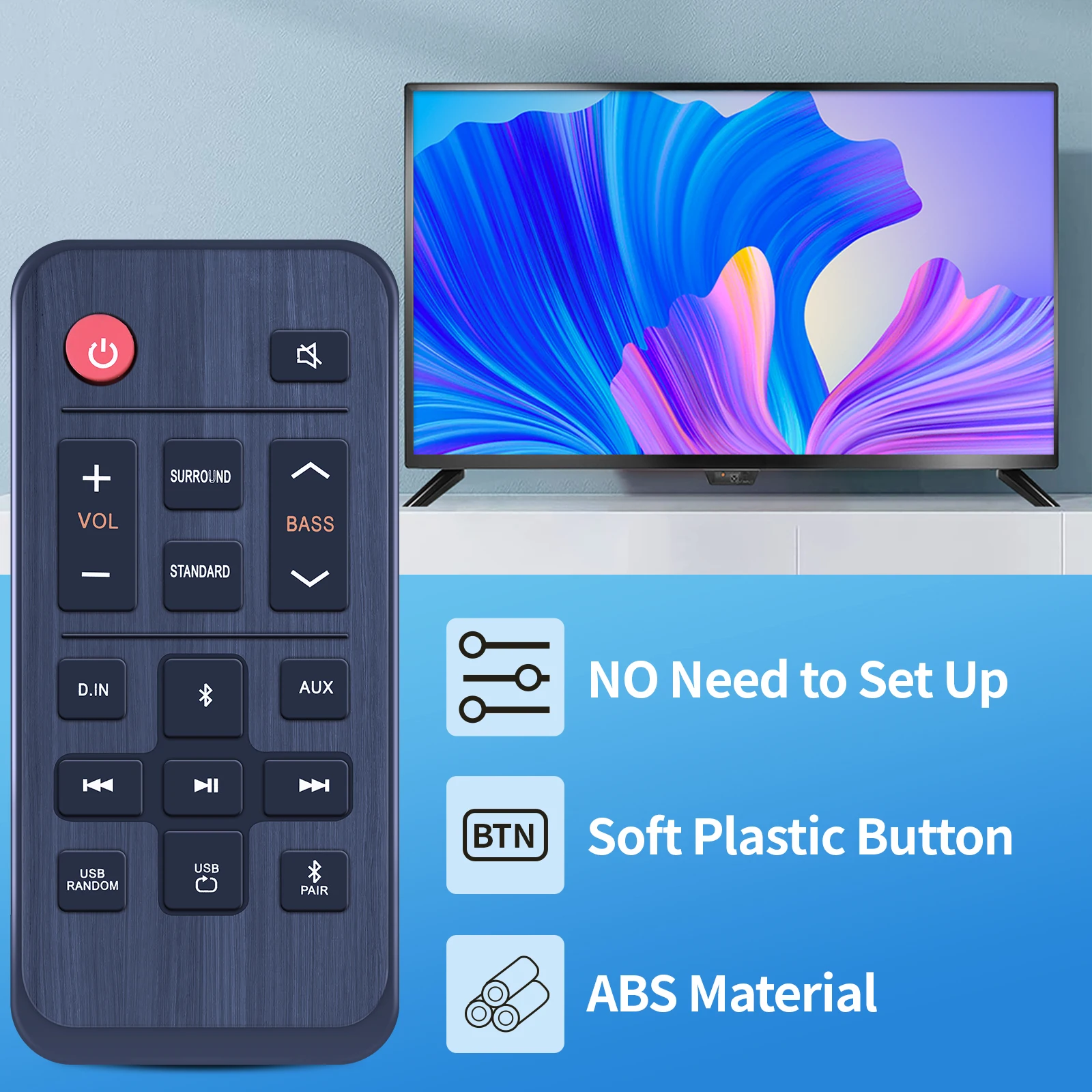 Nuevo Control remoto AH81-11699A para barra de sonido Samsung HW-A40R HW-T400/ZA - imagen 3