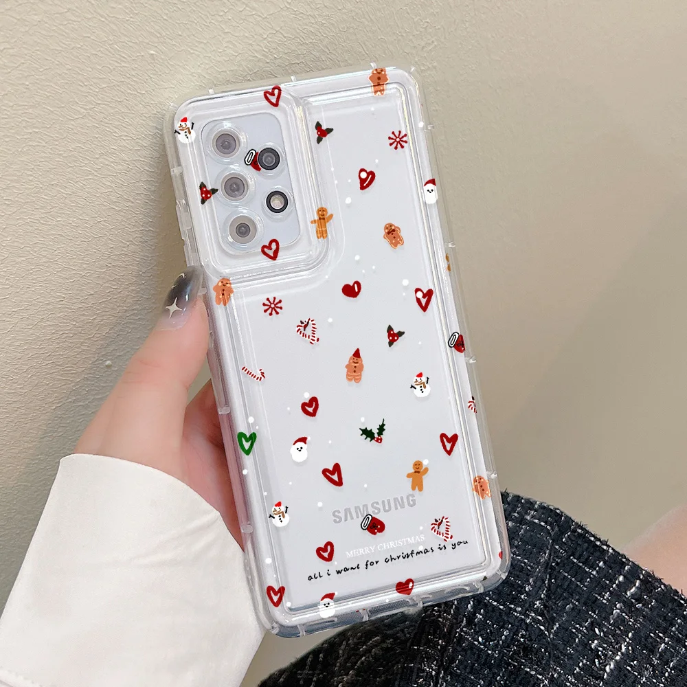 Funda transparente de flores para Samsung S25 S24 Ultra S23 S22 S21 S20 FE A53 A54 5G A55 A56 A52 A36 A35 A34 A33 A26 A15 A13 - imagen 2