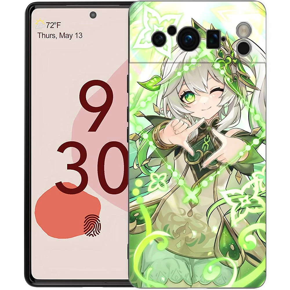 Para Google Pixel 10 Pro funda de teléfono Pixel 9 Pro XL TPU funda Pixel 8 Pro 9A 8A 7A 7 6A 6 Pro funda suave Genshin Impact Nahida - imagen 5