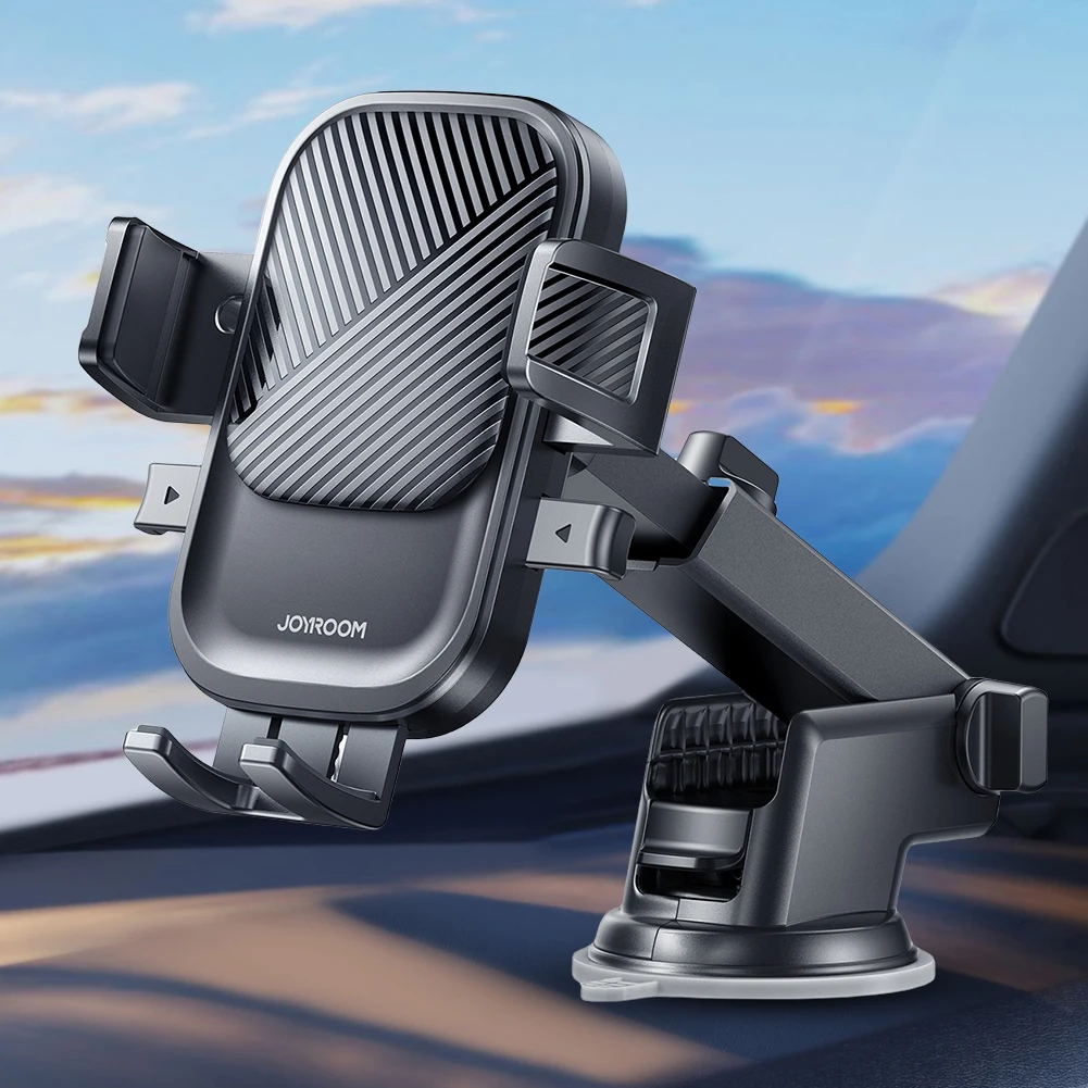 Soporte para teléfono de coche soporte con ventosa soporte GPS giratorio 360 soporte para teléfono para salpicadero y parabrisas para teléfonos inteligentes de 4,7-6,8 pulgadas - imagen 4