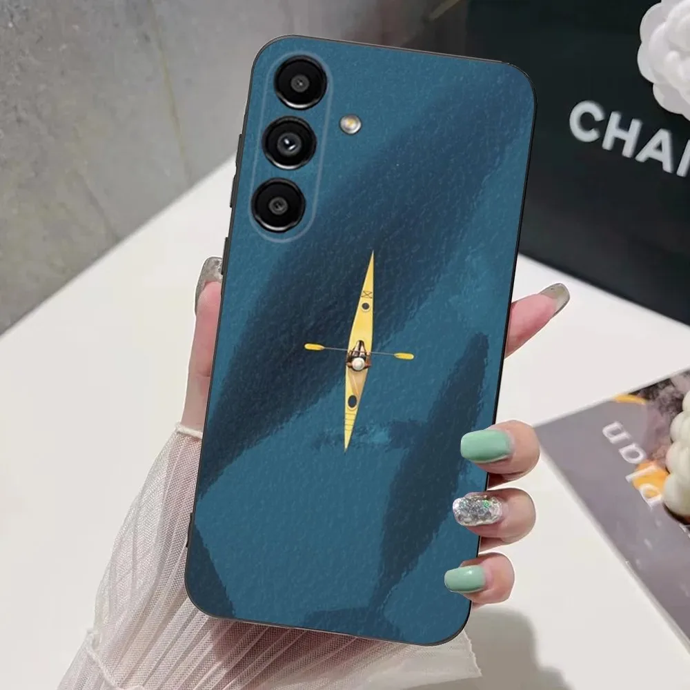 Funda de teléfono para kayak Sprot, cubierta suave negra para Samsung S24,S21,S22,S23,S30,Ultra,S20,Plus,Fe,Lite,Note,10,9,5G - imagen 2