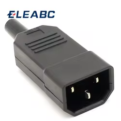 Enchufe macho IEC C13, conector de alimentación recargable de 3 pines, enchufe de CA, color negro, 10A, 250V, 1 piezas, nuevo precio al por mayor