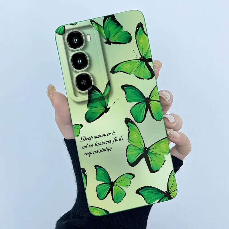 Para itel City 100 Funda de teléfono moda simplicidad pintura al óleo Floral suave carcasa de silicona líquida para itel City100 Funda trasera - imagen 3