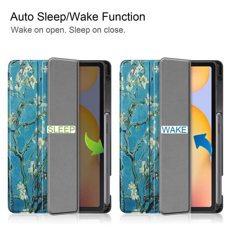 Funda para Galaxy Tab S6 Lite, estuche con portalápices, cubierta triplegable para Samsung Galaxy Tab S6 Lite 2024 S, 2020, 2022, 10,4 - imagen 5