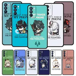 Funda de teléfono de dibujos animados Kawaii Genshin Impact para Oppo Reno8 Reno7 Reno6 Pro A54 5G Find X6 X5 A53 A52 A9 A15 A95 A17 A16 A57