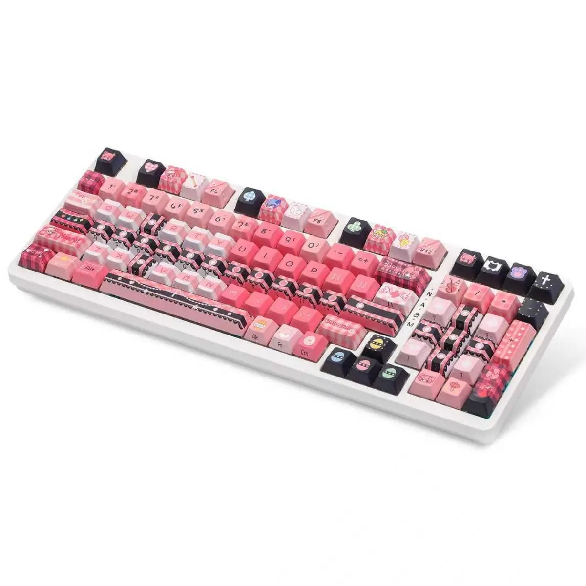 Shugo Chara-Juego de teclas de teclado, tapa de tecla PBT, perfil de cereza, teclas para juegos, accesorios para teclado mecánico - imagen 4