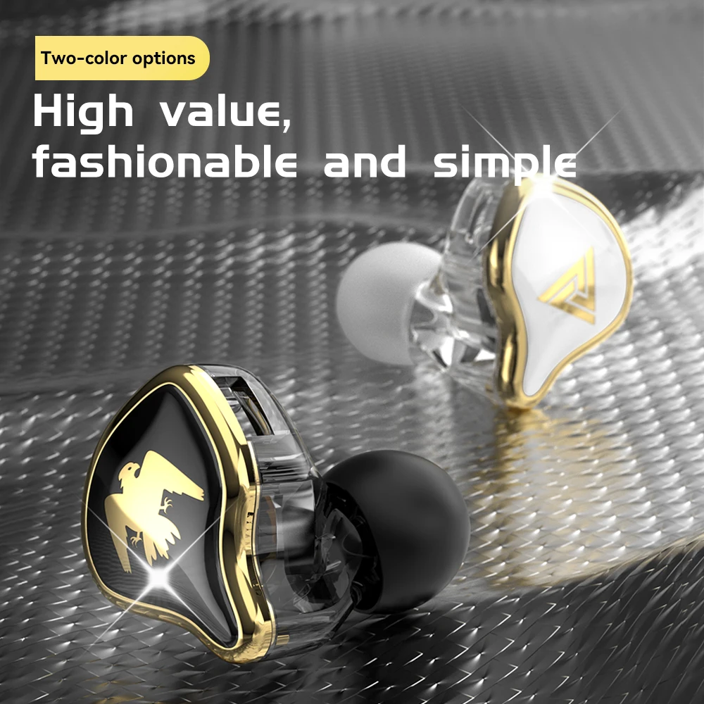 Auriculares originales QKZ AK6 ARES/DMX/AKX, auriculares internos de graves pesados HIFI con cable y micrófono, cancelación de ruido, juego deportivo y música - imagen 5