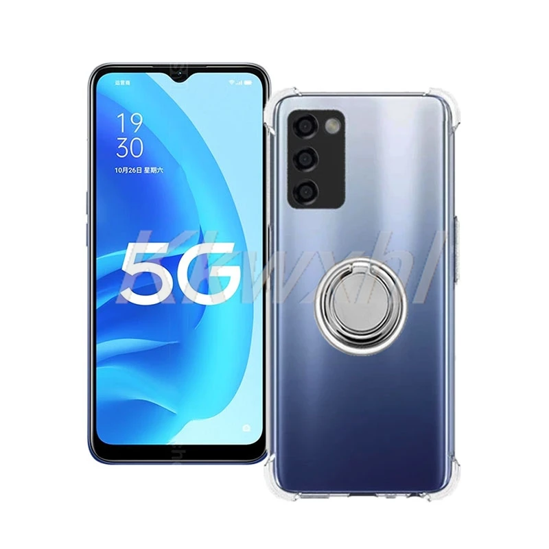 Para OPPO A55 5G 2021 OPPOA55 6,5 "PEMM00 PEMM20 soporte de anillo trasero funda de teléfono Original a prueba de golpes - imagen 3