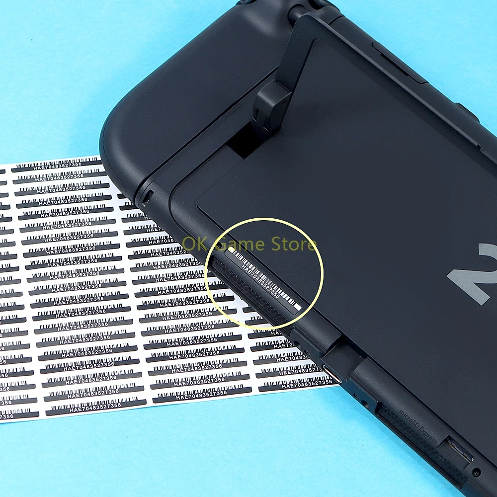 500 Uds. De repuesto para etiqueta adhesiva de código de barras Switch2, pegatina de código de barras antidesmontaje para accesorios de consola de juegos NS2 Switch2