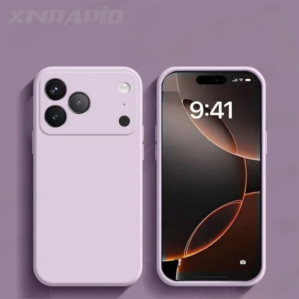 Funda de teléfono MagSafe de silicona líquida Original para iPhone 17 Air 16 E Pro Max 15 14 Plus 16e cubierta trasera suave de carga inalámbrica - imagen 2