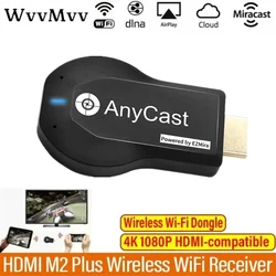 1080P M2 Plus compatible con HDMI TV Stick WIFI Display TV Dongle receptor Anycast DLNA compartir pantalla para IOS Android Miracast Airplay