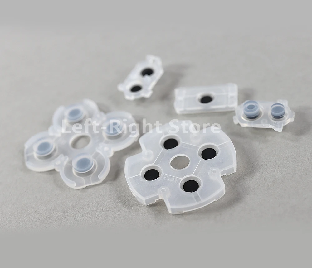 100 juegos para Sony Playstation 4 PS4 controlador almohadillas de goma de silicona conductoras para Dualshock 4 JDS 030 JDM 030 D Pad botones - imagen 4