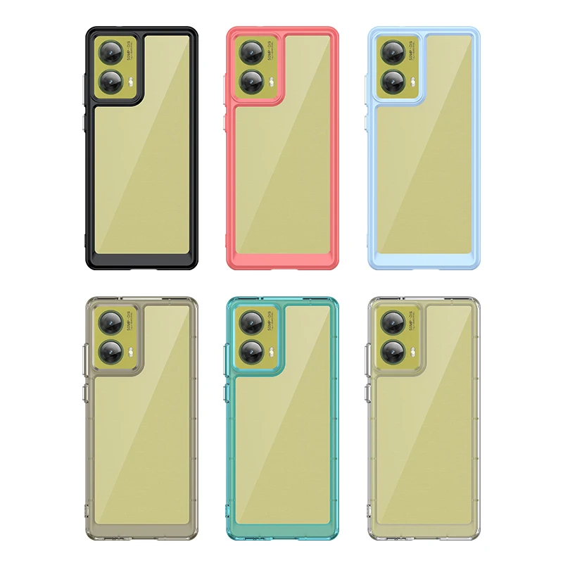 Para Moto G85 funda Motorola Moto G85 Capas a prueba de golpes teléfono parachoques trasero transparente Color transparente para Fundas Moto G85 G 85 - imagen 3