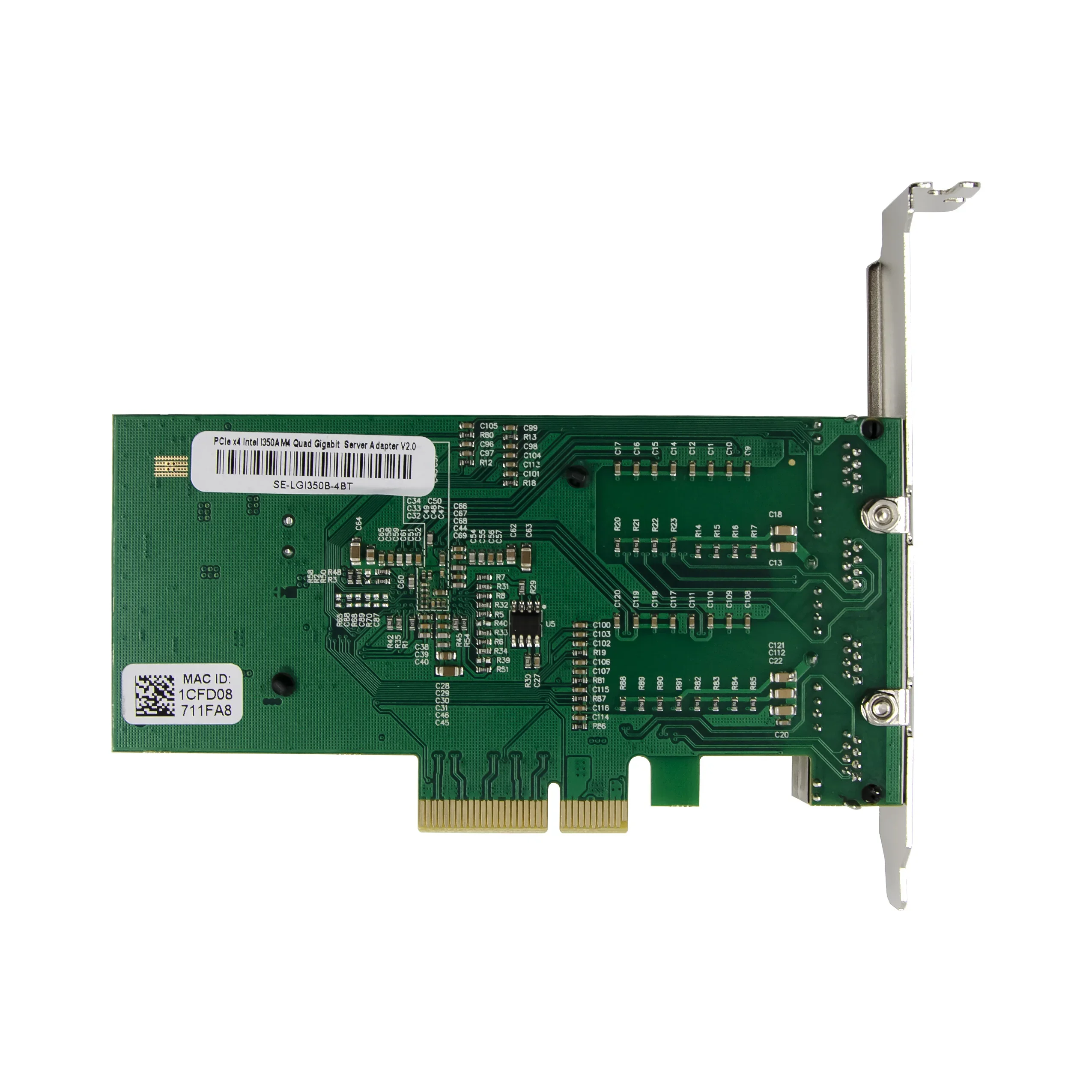 PCI-E X4 a Gigabit Ethernet tarjeta de red de puerto RJ45 1000M PCIe 4 puertos tarjeta de red RJ45 PCIE 4X I350AM4 chipset - imagen 3