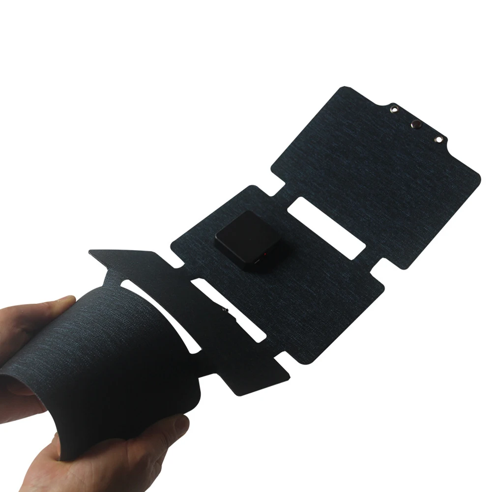 Panel Solar plegable de 20W, cargador de Panel Solar portátil impermeable, cargador de Panel de Banco de energía Solar ligero para acampar al aire libre - imagen 3