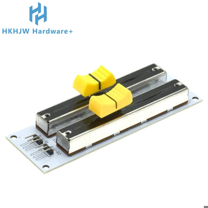 Módulo de potenciómetro deslizante lineal de 10K, Sensor analógico de doble fila para proyectos Arduino, mezclador y bloques de construcción electrónicos - imagen 2