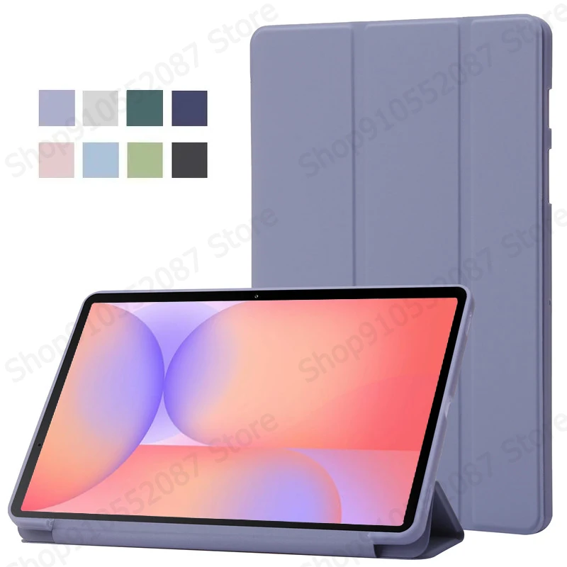Para Samsung Tab S10 Lite Funda de 10,9 "con tres pliegues de cuero PU soporte trasero suave Funda para tableta Galaxy Tab S10 Lite Funda Coque SM-X400