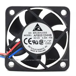 Para DELTA 5015 50mm 12V 0.20A ventilador de refrigeración de servidor de alta velocidad AFB0512HHB-FOO 50*50*15mm