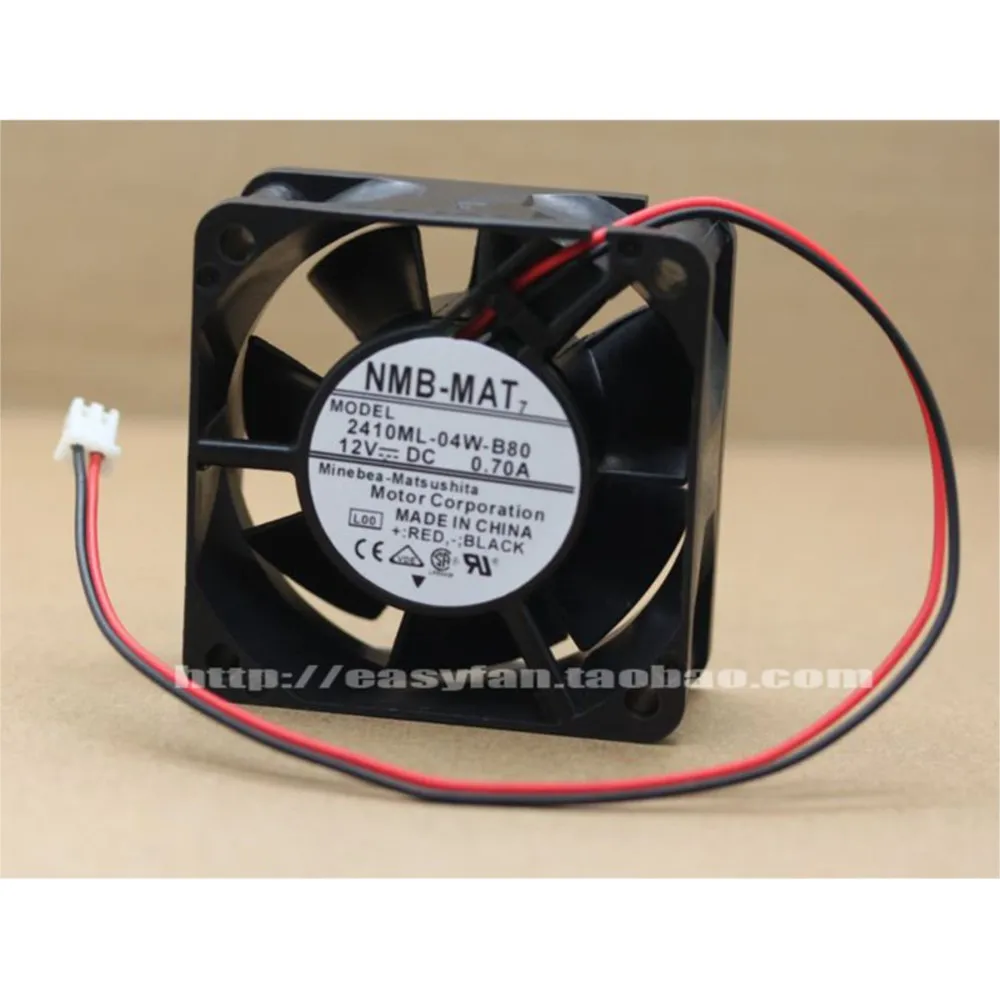 Ventilador Axial de 6cm para NMB 2410ML-04W-B80/B89 60mm 12V 0.70A ventilador de refrigeración de alta velocidad, doble bola para impresora 3D inversor de servidor - imagen 5