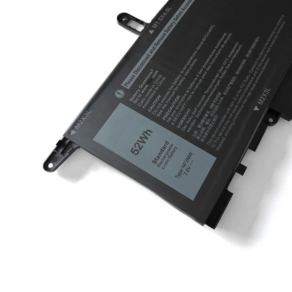 Nueva batería Original y genuina para ordenador portátil NF2MW 7,6 V 52Wh para Dell Latitude 7400 serie 2 en 1 7146W 0C76H7 C76H7 etc. - imagen 5