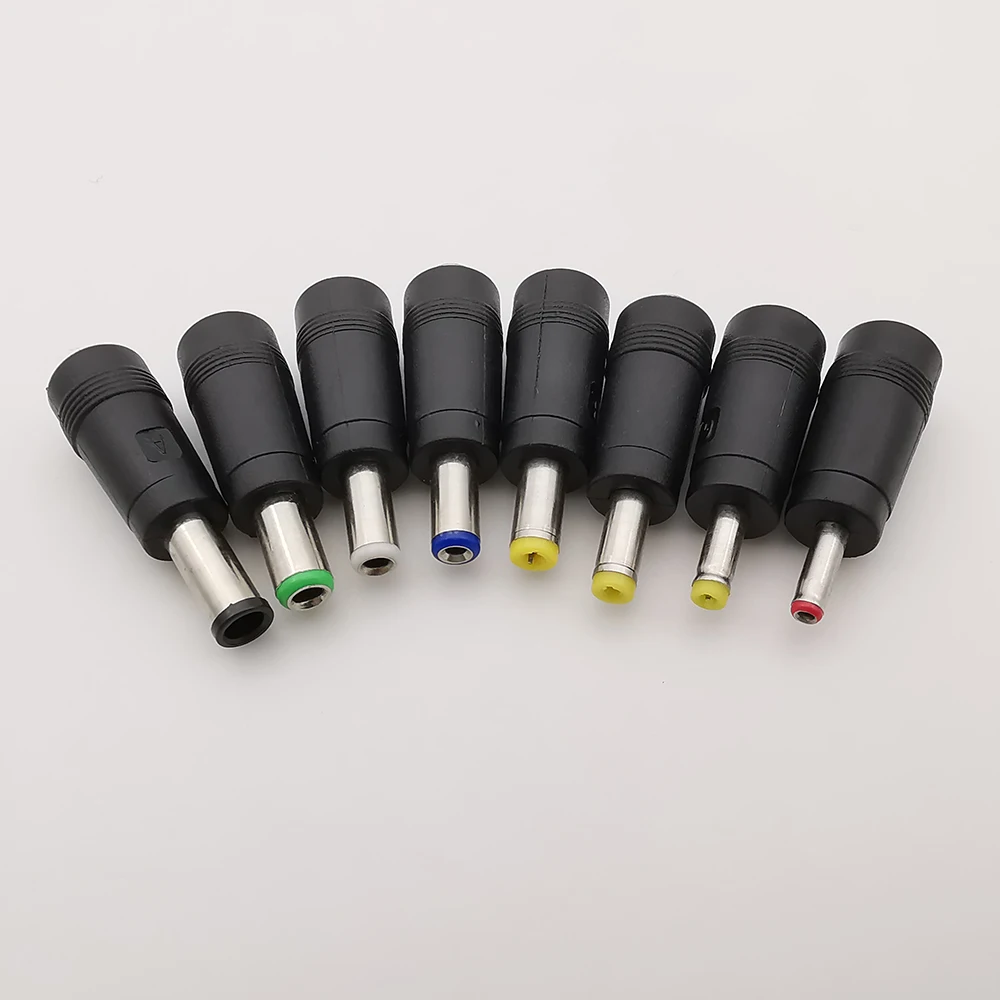 8 unids/set AC DC 5,5x2,1mm conectores hembra a 6,0x4,0/6,3x3,0/5,5x2,5/5,5x1,7/4,8x1,7/4.0x1,7/3,5x1,35mm adaptador de enchufe - imagen 5