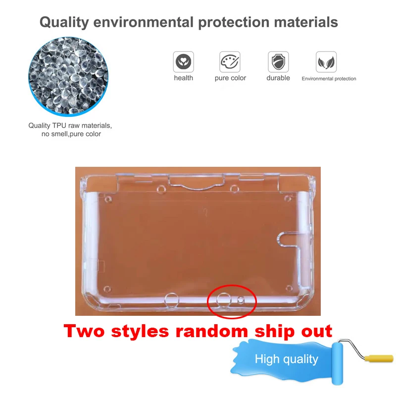 Funda protectora dura transparente para Nintendo 3DS XL LL, accesorio de juego, 1-10 piezas - imagen 3