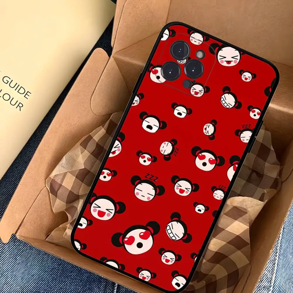 Funda de teléfono Pucca con dibujos animados para IPhone 17 Pro Max Air, funda trasera 16 15 14 13 12 11 Pro Max - imagen 5