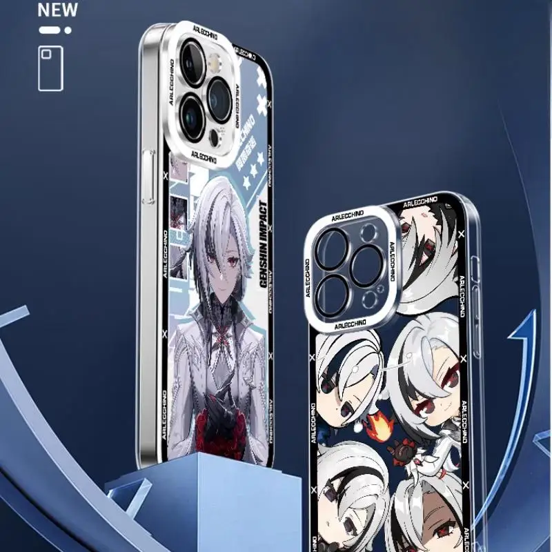 Funda para Realme, C53, C55, C67, C33, C30, C35, C51, C21Y, C25Y, C20, C15, C21, 7i, 8i, 9i, 9, 10, 12 Pro Plus, 8, 5G, Genshin Impact, Arlecchino - imagen 4