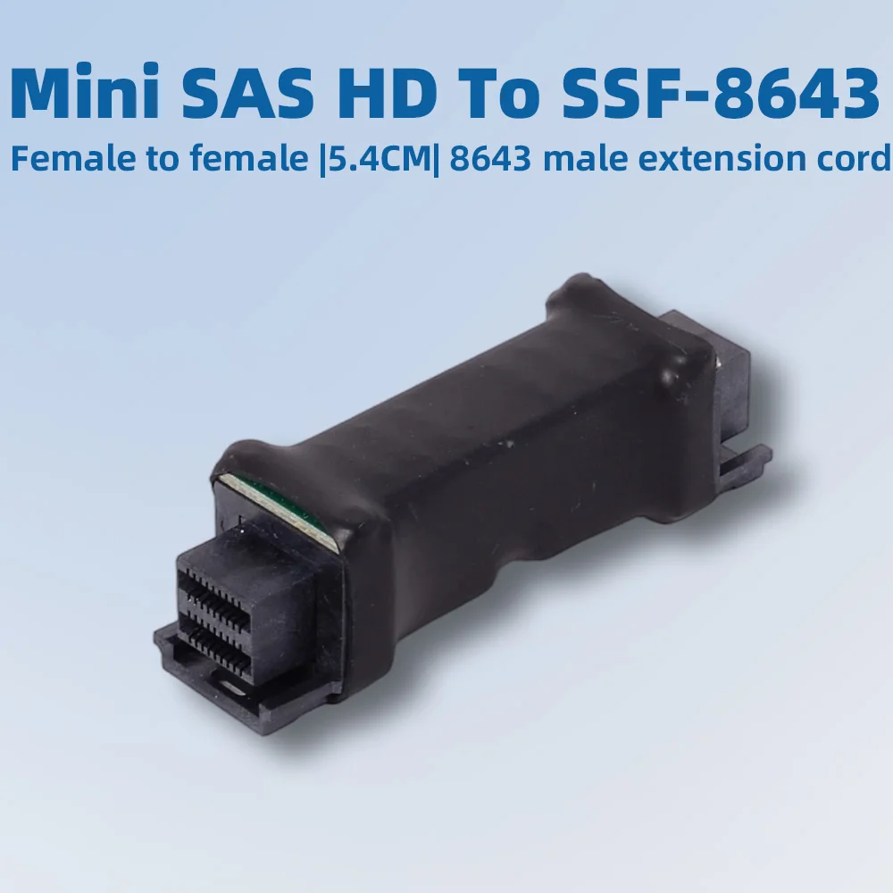 2025 NUEVO Mini SAS HD Adaptador SSF-8643 Hembra A Hembra 8643 Cable de Extensión Macho Conector Hembra