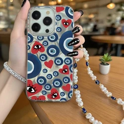 Funda POCO Diseño Láser Ojos Malvados Corazón de Perlas