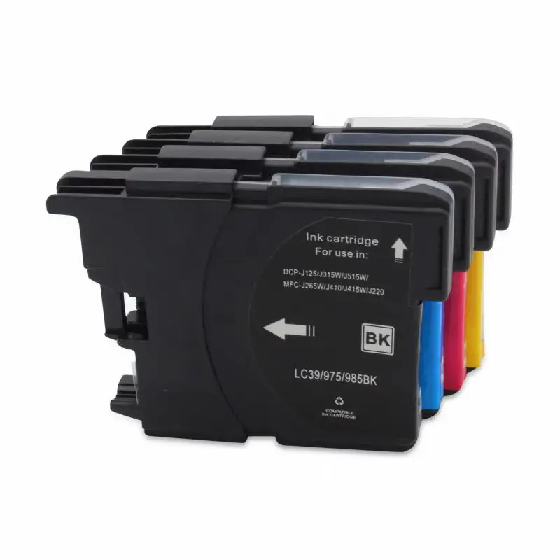 2 juegos compatibles con cartucho de tinta brother LC975 LC39 LC985 para MFC-J410/415W/J220/J265W DCP-J125/J315W/J515W - imagen 4