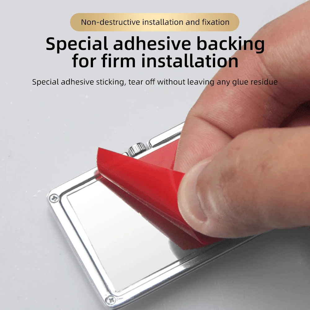 Reloj electrónico de cuarzo con ventilación de aire acondicionado para coche, reloj cuadrado Vertical para coche, reloj electrónico luminoso para coche - imagen 3