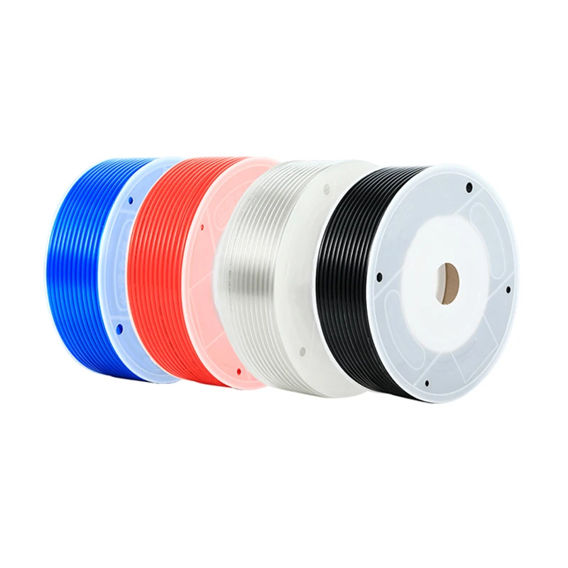 1 rollo PU4X2.5 6X8 8X5 10X6.5 12X8 manguera de aire tubo de poliuretano tubo neumático manguera para conector de compresor de aire - imagen 2