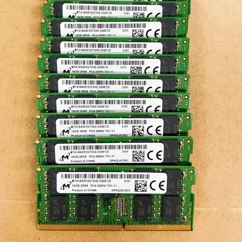 Micron Server ECC RAMs DDR4 16GB 2666MHz servidor memoria portátil ddr4 16GB 2Rx8 PC4-2666V ECC SODIMM servidor memoria de ordenador portátil 260pin - imagen 4