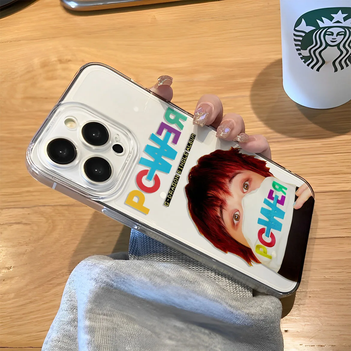 Nueva funda de teléfono de Corea para IPhone 16 15 14 13 12 11 Mini Pro Max X XR XSMax 7 8 Plus transparente suave TPU G-DRAGONS contraportada - imagen 3