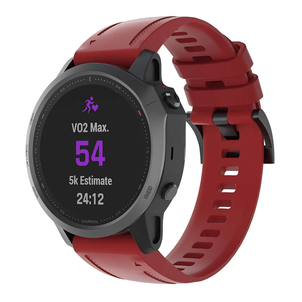 Correa de silicona de 20mm para Garmin Fenix 7S 6S Pro 5S Plu correa de reloj de ajuste rápido para Garmin Fenix 8 43mm/Instinct 2S correa de reloj inteligente - imagen 4