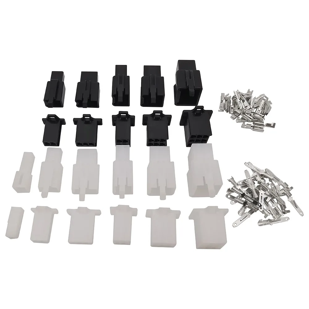 5/10/20 juegos 2,8mm 2P 3P 4P 6P 9Pin macho hembra conector de Cable eléctrico automotriz enchufe de Terminal de Cable para motocicleta Ebike Coche