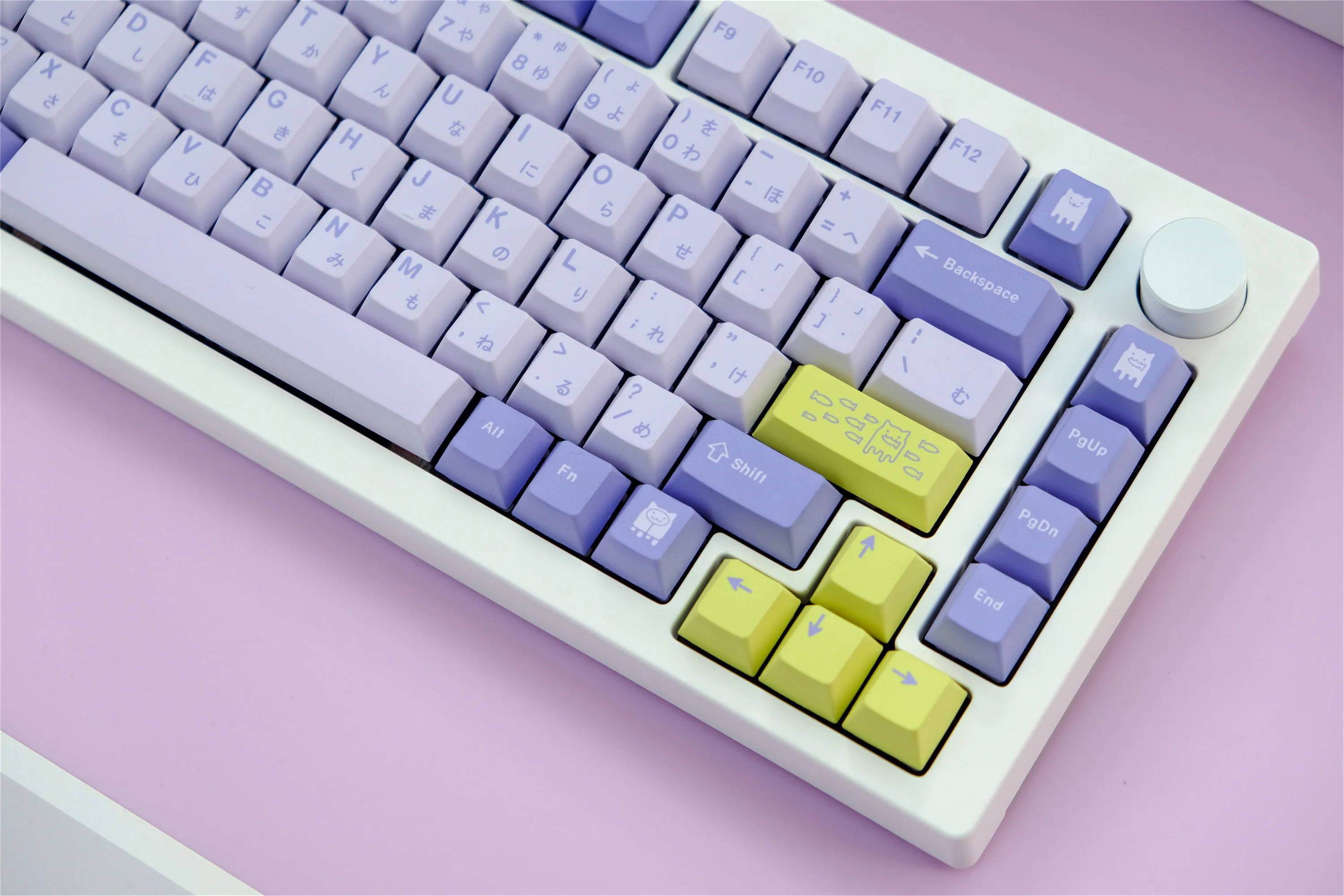 Teclas de gato, 129 teclas, Material PBT, perfil de cereza, DYE-SUB personalizado para interruptor CHERRY MX, teclas de teclado mecánico - imagen 4