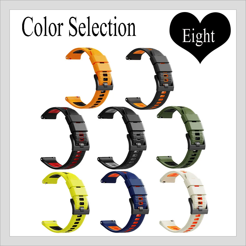 Correa de reloj deportivo de silicona de 24mm para Suunto Watch 9 Baro 7 D5, pulsera transpirable para Tic Watch Pro 5, accesorios para reloj inteligente